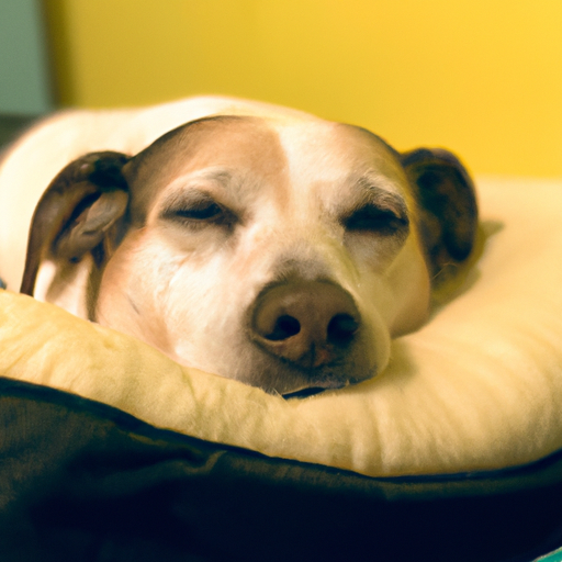 Dog Sleep with Eyes Open
