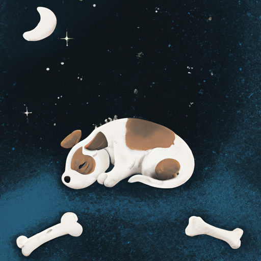 Le chiot dort toute la nuit