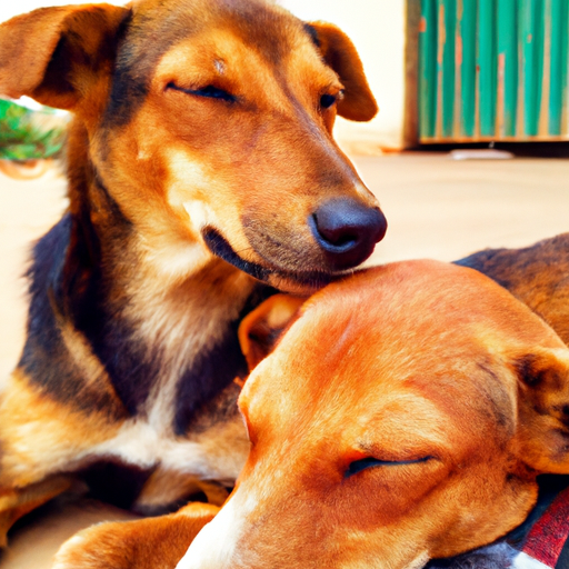 how do dogs act when another dog is dying