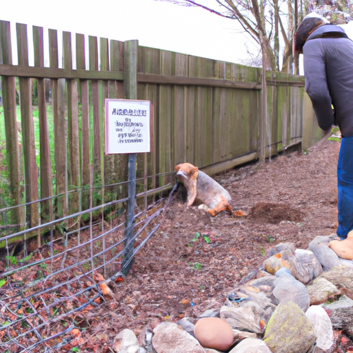 how to prevent dogs from digging under fence